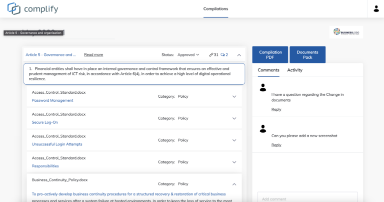 Complify - Compliance Management Software | ISO 27001, NIST & DORA ...