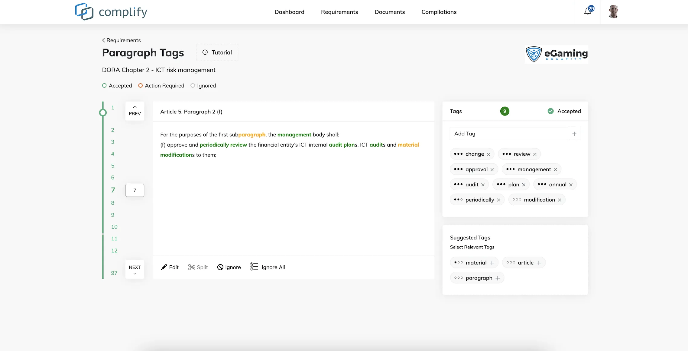 Compliance Management Software | ISO 27001, NIST, DORA & PCI DSS | Complify Dora